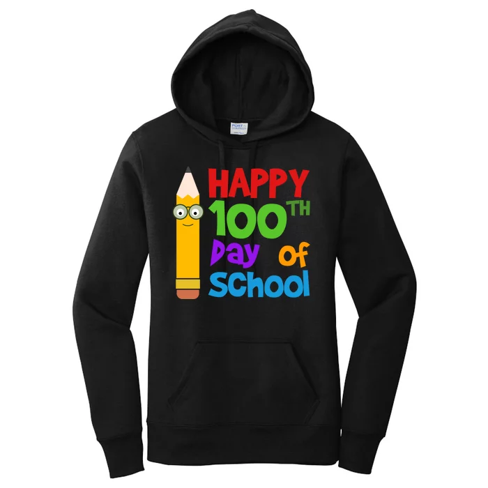 Happy 100th Day Of School Cute Women's Pullover Hoodie