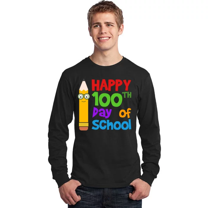 Happy 100th Day Of School Cute Tall Long Sleeve T-Shirt