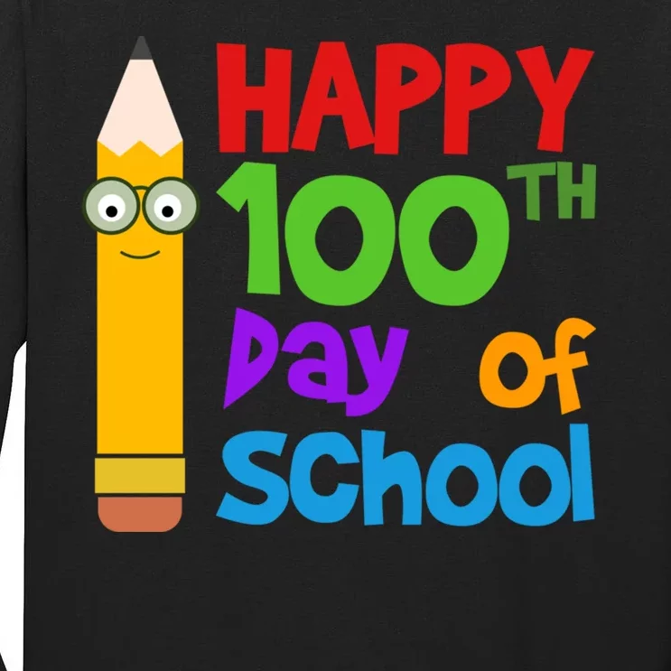 Happy 100th Day Of School Cute Tall Long Sleeve T-Shirt