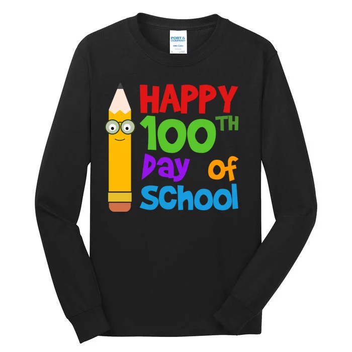 Happy 100th Day Of School Cute Tall Long Sleeve T-Shirt