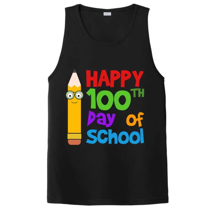 Happy 100th Day Of School Cute Performance Tank