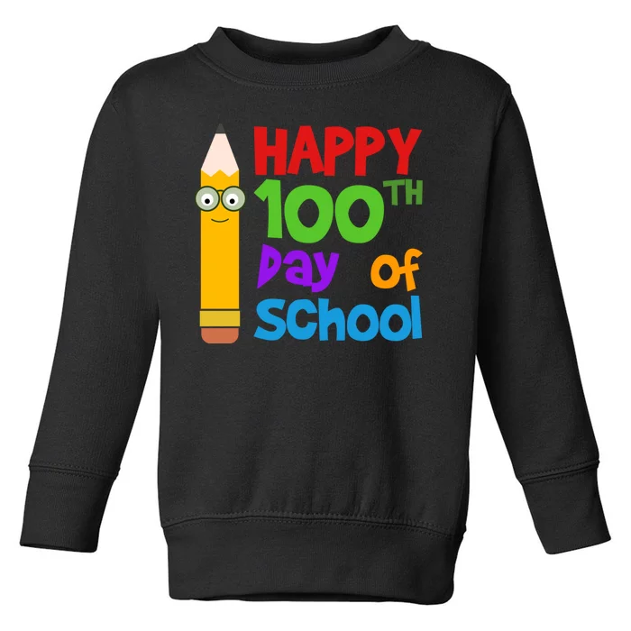 Happy 100th Day Of School Cute Toddler Sweatshirt