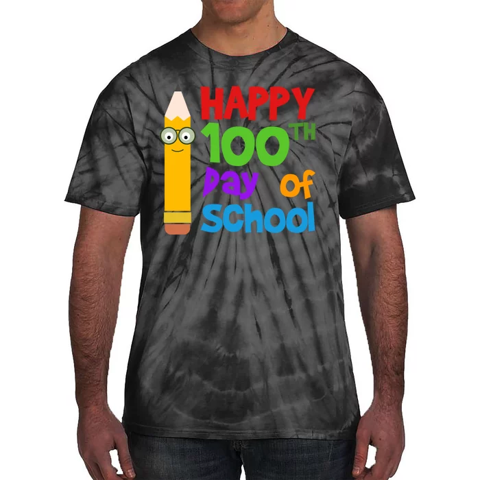 Happy 100th Day Of School Cute Tie-Dye T-Shirt