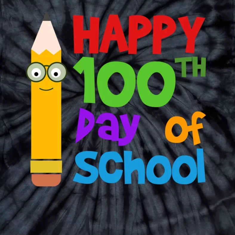 Happy 100th Day Of School Cute Tie-Dye T-Shirt