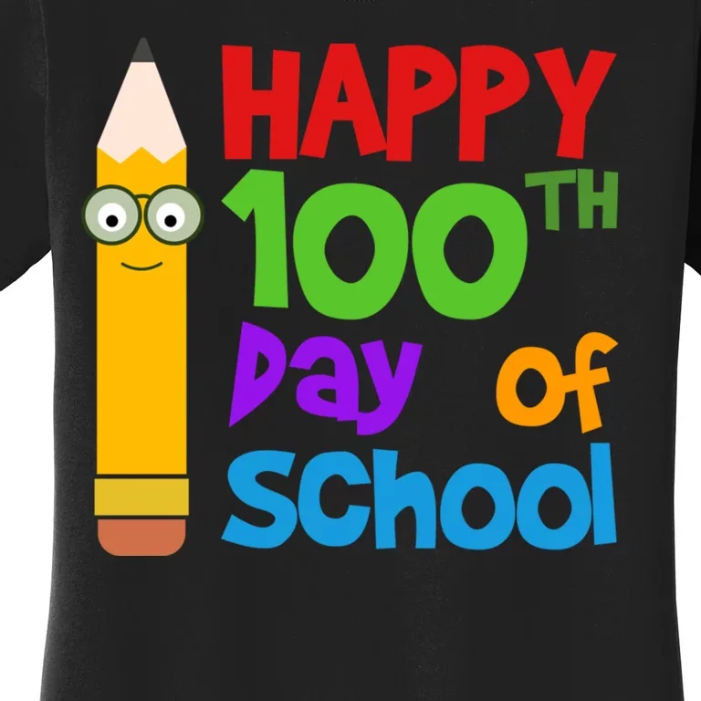 Happy 100th Day Of School Cute Women's T-Shirt