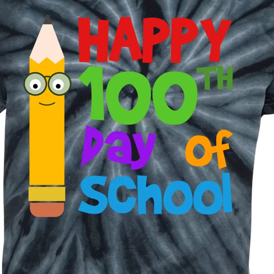 Happy 100th Day Of School Cute Kids Tie-Dye T-Shirt