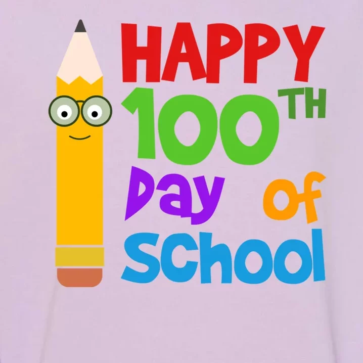 Happy 100th Day Of School Cute Garment-Dyed Sweatshirt