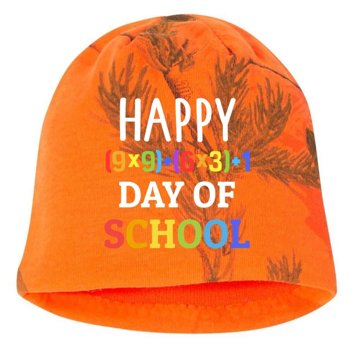 Happy 100th Day Of School With Math Formula For 100 Days Great Gift Kati - Camo Knit Beanie