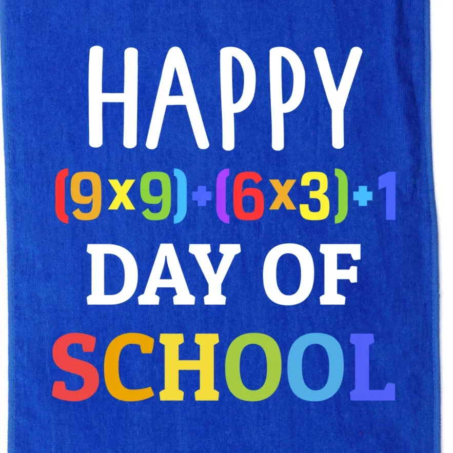 Happy 100th Day Of School With Math Formula For 100 Days Gift Platinum Collection Golf Towel