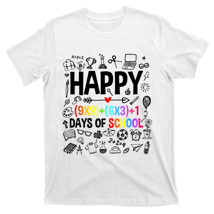 Happy 100 Days Of School Math Formula T-Shirt