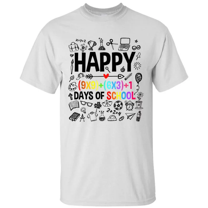 Happy 100 Days Of School Math Formula Tall T-Shirt