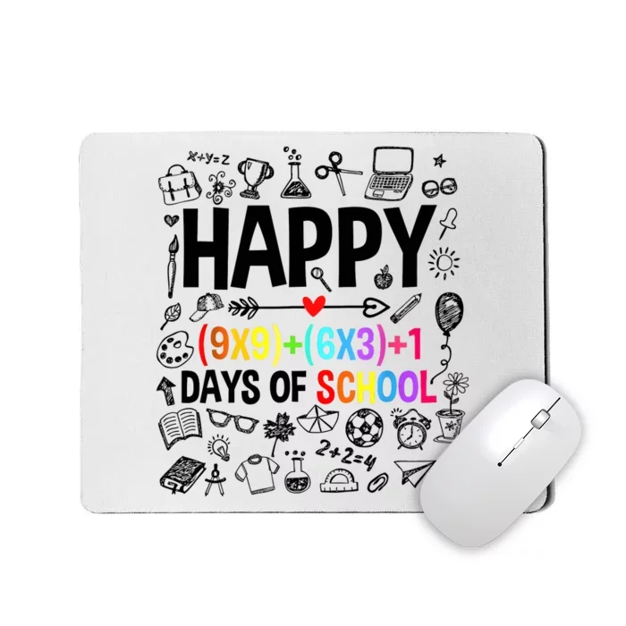 Happy 100 Days Of School Math Formula Mousepad