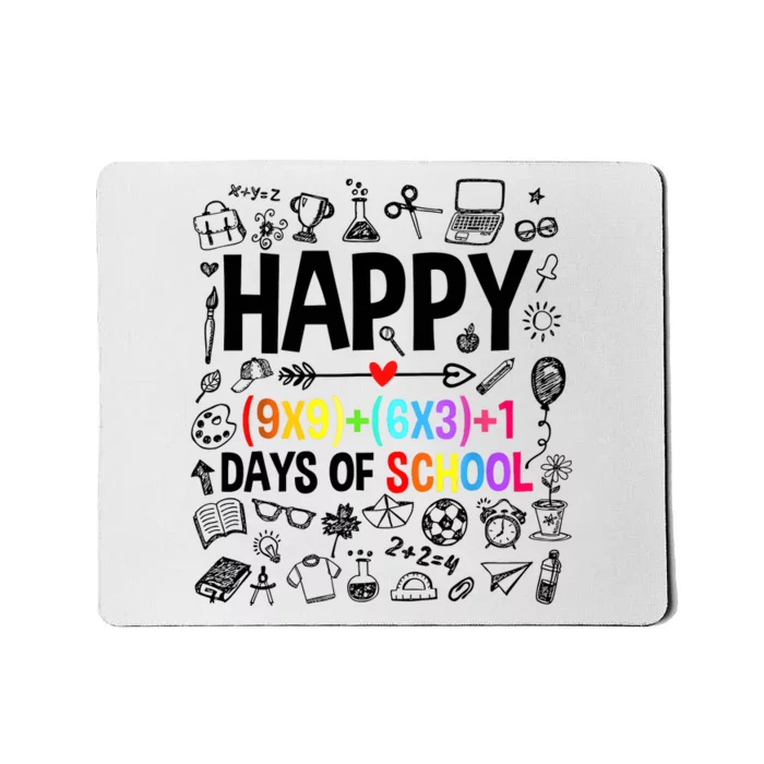 Happy 100 Days Of School Math Formula Mousepad