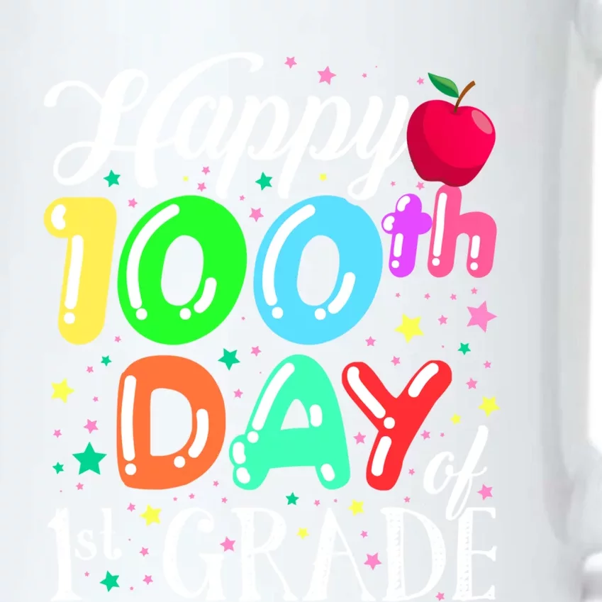 Happy 100Th Day Of First Grade Teacher Or Gift Black Color Changing Mug