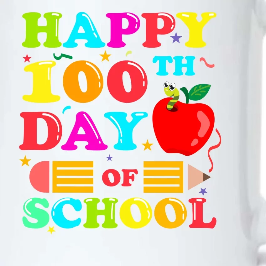 Happy 100th Days Of School Celebration Black Color Changing Mug