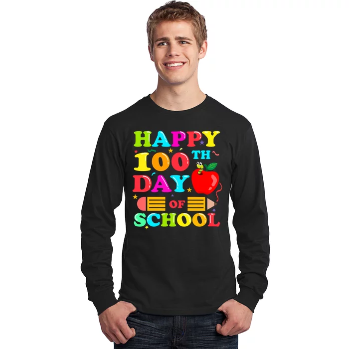 Happy 100th Days Of School Celebration Long Sleeve Shirt