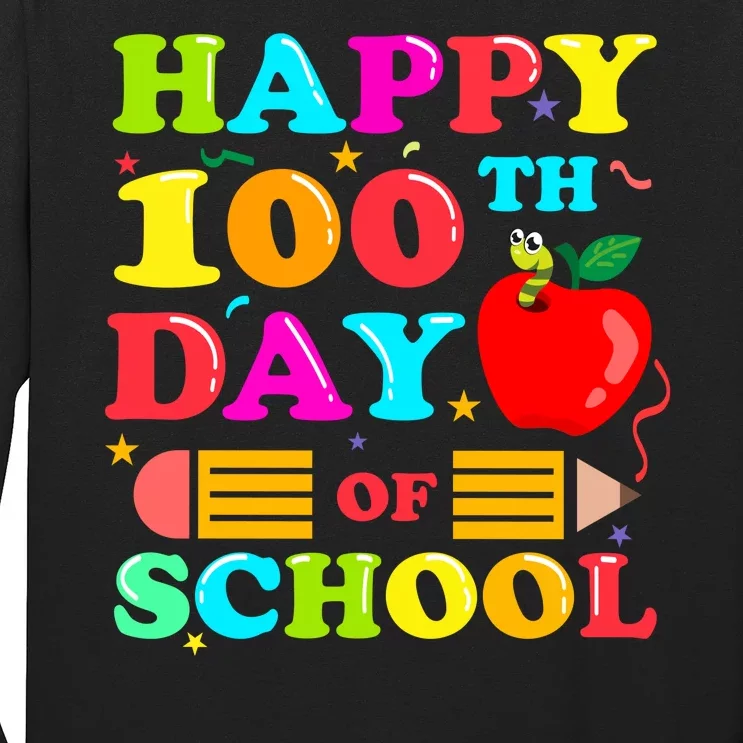 Happy 100th Days Of School Celebration Long Sleeve Shirt