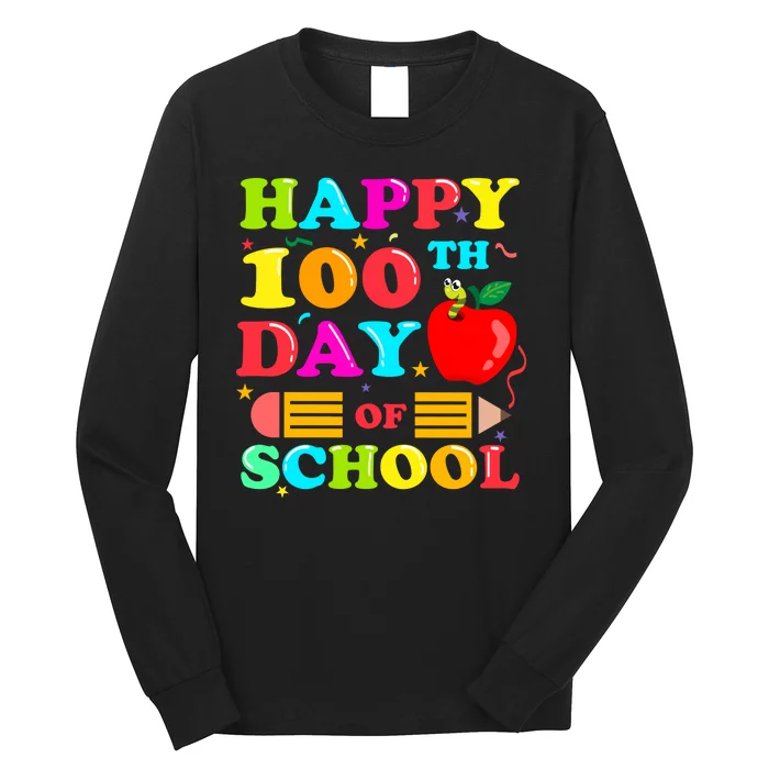 Happy 100th Days Of School Celebration Long Sleeve Shirt