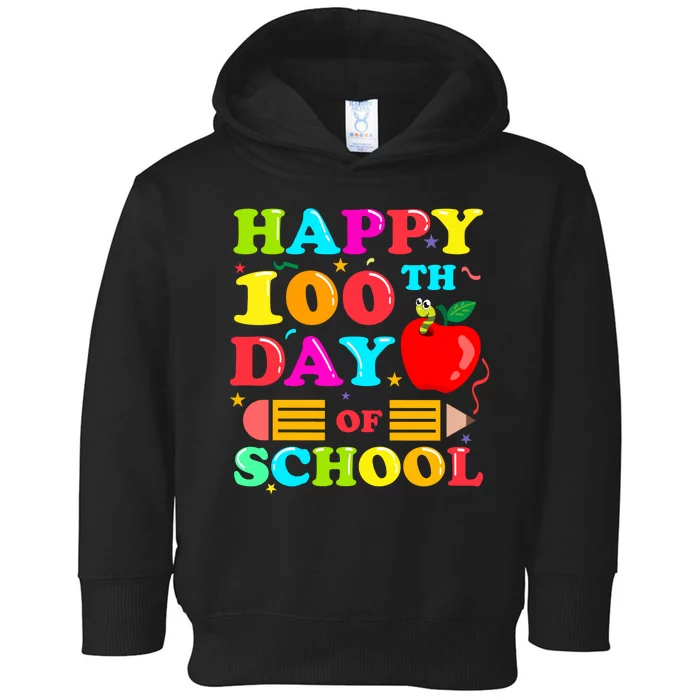 Happy 100th Days Of School Celebration Toddler Hoodie