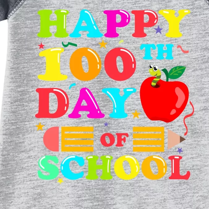 Happy 100th Days Of School Celebration Infant Baby Jersey Bodysuit