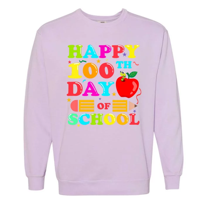 Happy 100th Days Of School Celebration Garment-Dyed Sweatshirt