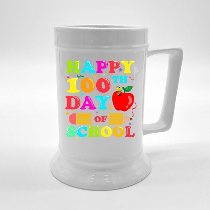 Happy 100th Days Of School Celebration Front & Back Beer Stein