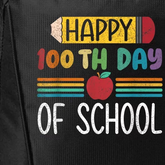 Happy 100th Day Of School Teachers Child Happy 100 Days City Backpack