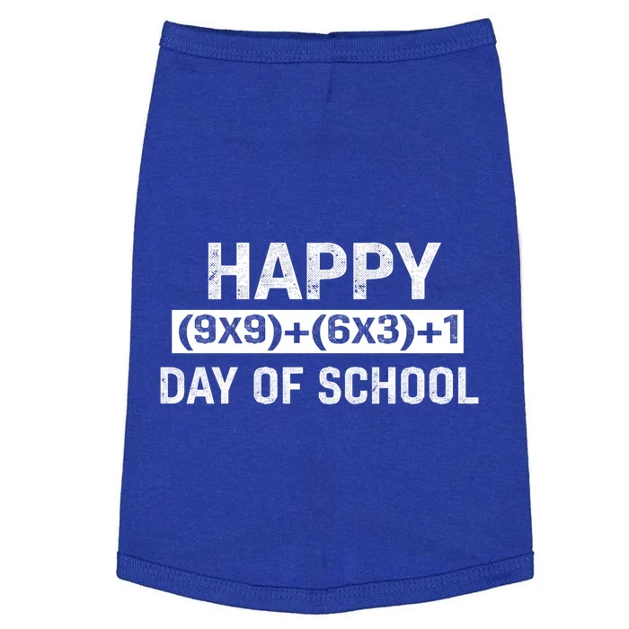 Happy 100 Day Of School Funny Math Formula 100 Days Student Gift Doggie Tank