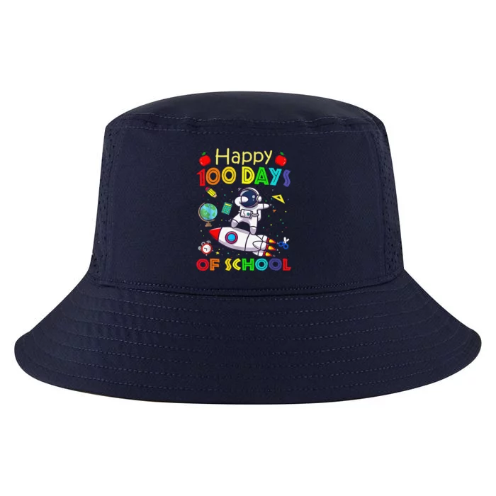 Happy 100 Days Of School Astronaut Outer Space Child Cool Comfort Performance Bucket Hat