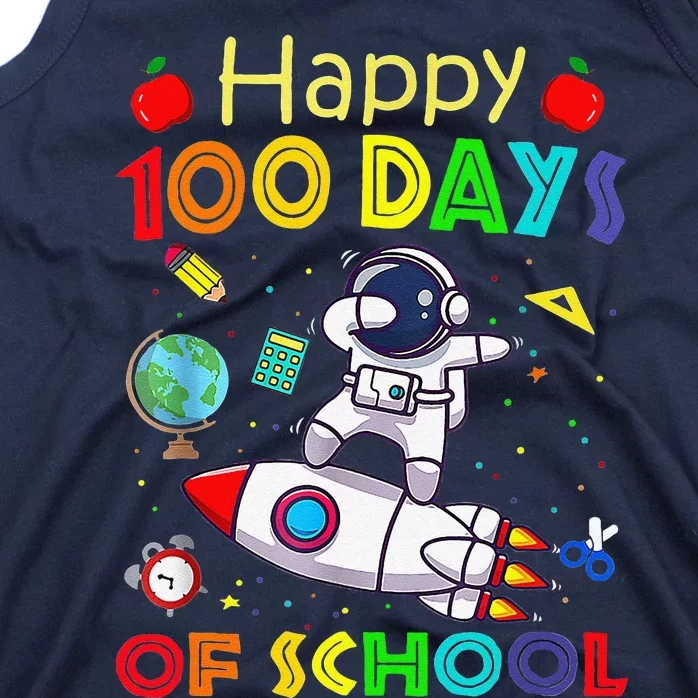 Happy 100 Days Of School Astronaut Outer Space Child Tank Top