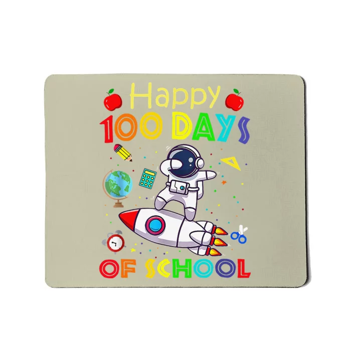 Happy 100 Days Of School Astronaut Outer Space Child Mousepad