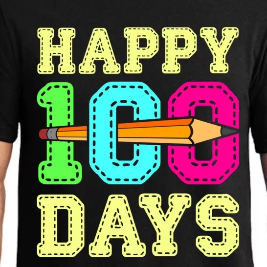 Happy 100 Days 100th Day Of School Student Teacher Gift Pajama Set