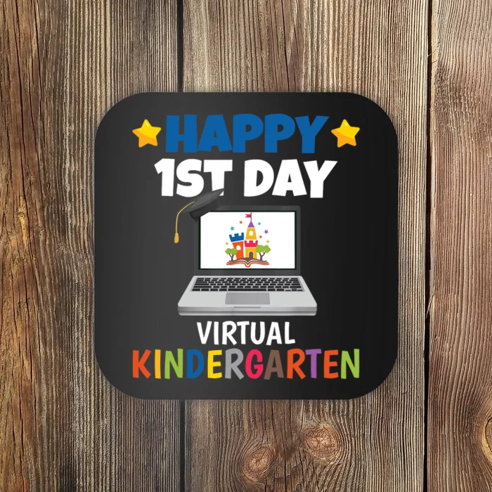 Happy 1st Day Virtual Kindergarten Coaster