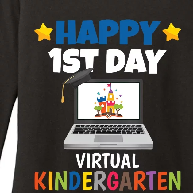 Happy 1st Day Virtual Kindergarten Womens CVC Long Sleeve Shirt