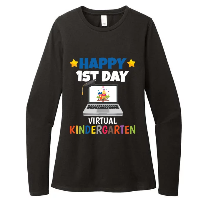 Happy 1st Day Virtual Kindergarten Womens CVC Long Sleeve Shirt