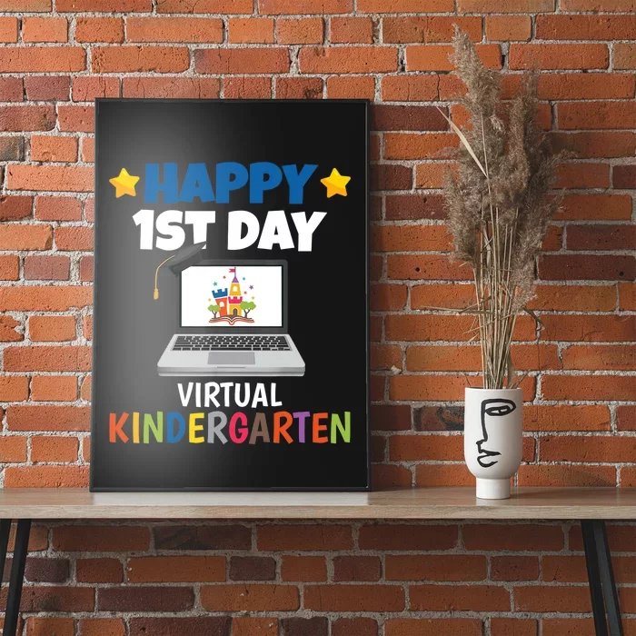 Happy 1st Day Virtual Kindergarten Poster