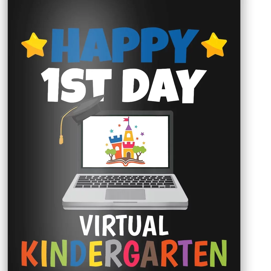 Happy 1st Day Virtual Kindergarten Poster