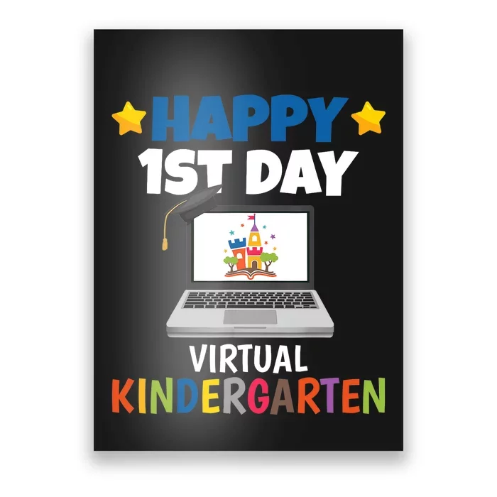 Happy 1st Day Virtual Kindergarten Poster