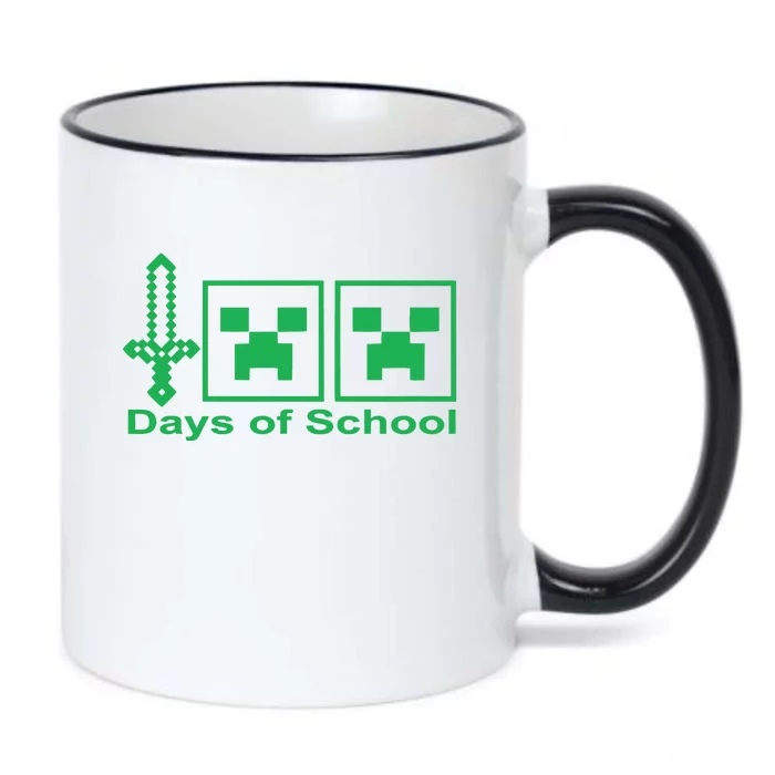 Happy 100 Days Of School Tee, School Day Black Color Changing Mug