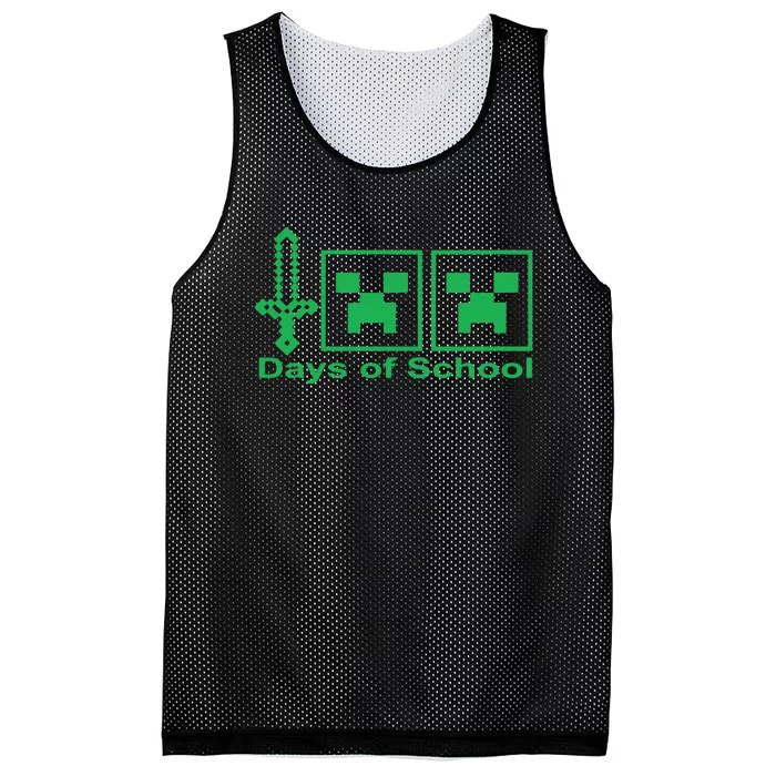 Happy 100 Days Of School Tee, School Day Mesh Reversible Basketball Jersey Tank