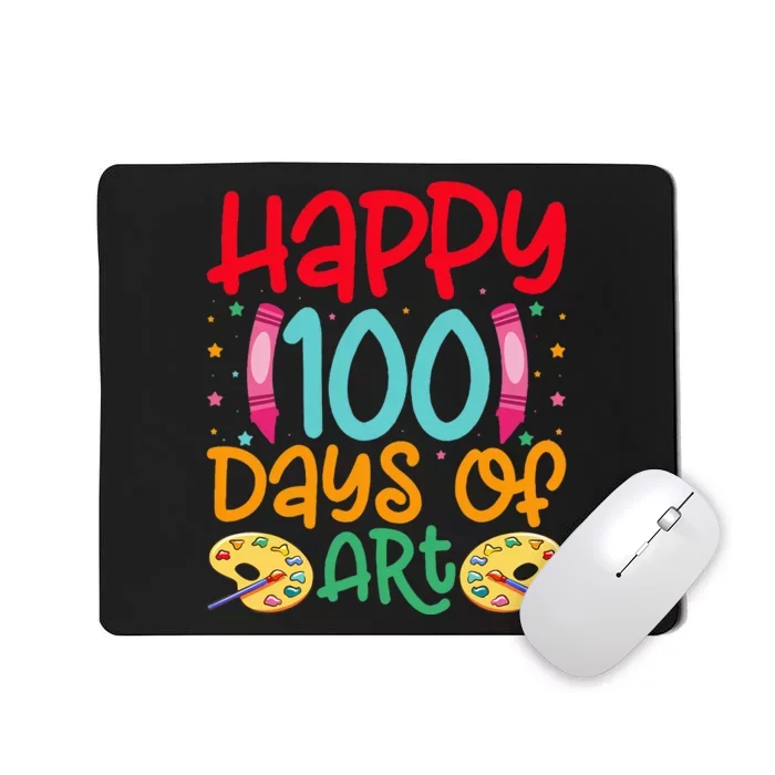 Happy 100 Days Of Art School Teachers Mousepad