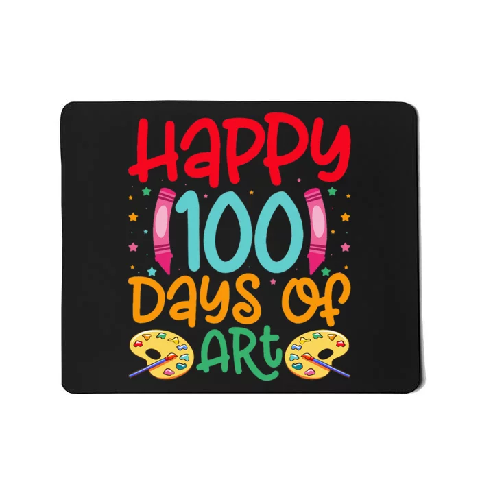 Happy 100 Days Of Art School Teachers Mousepad