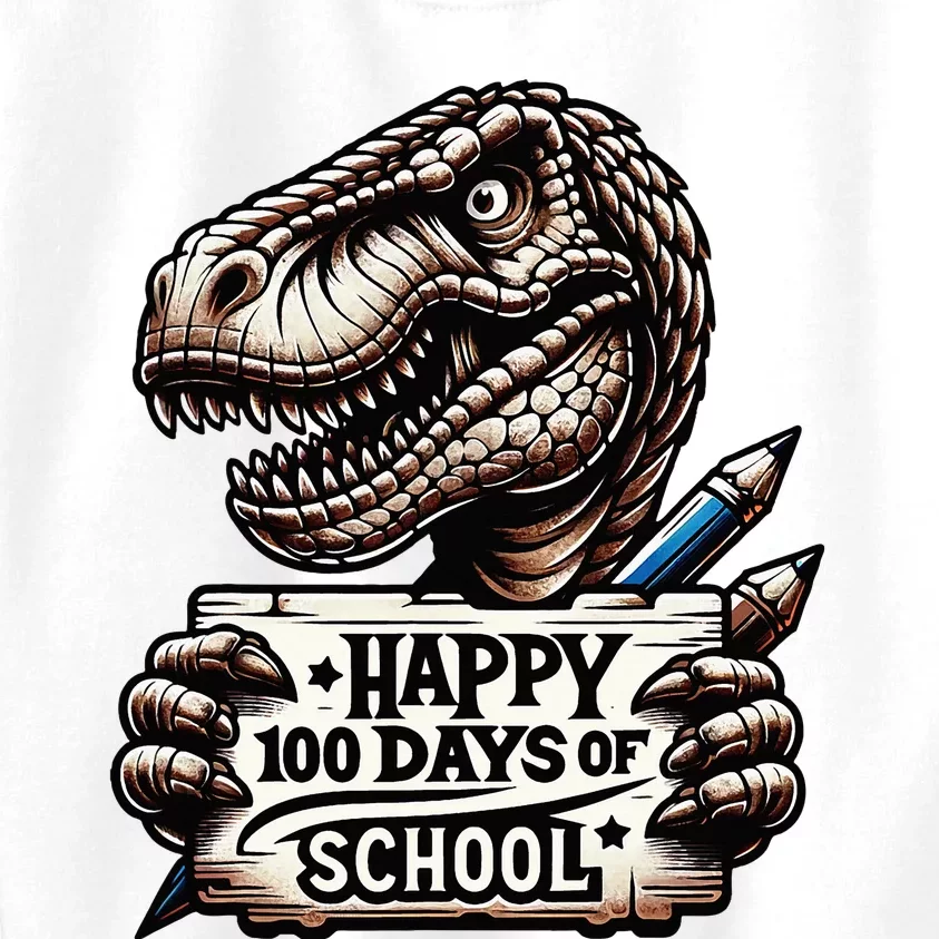 Happy 100 Days Of School Scary Funny Trex For Teachers Kids Sweatshirt