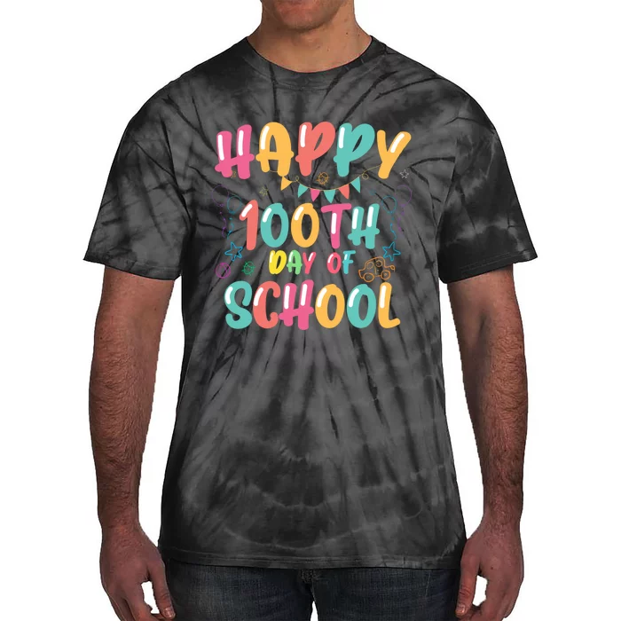 Happy 100th Day Of School 2024 Tie-Dye T-Shirt