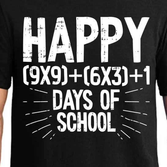 Happy 100 Days Of School 100th Day Of School Math Equation Gift Pajama Set