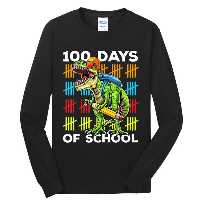 Happy 100th Day of School Teachers 100 Days Tall Long Sleeve T-Shirt