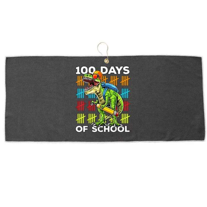 Happy 100th Day of School Teachers 100 Days Large Microfiber Waffle Golf Towel