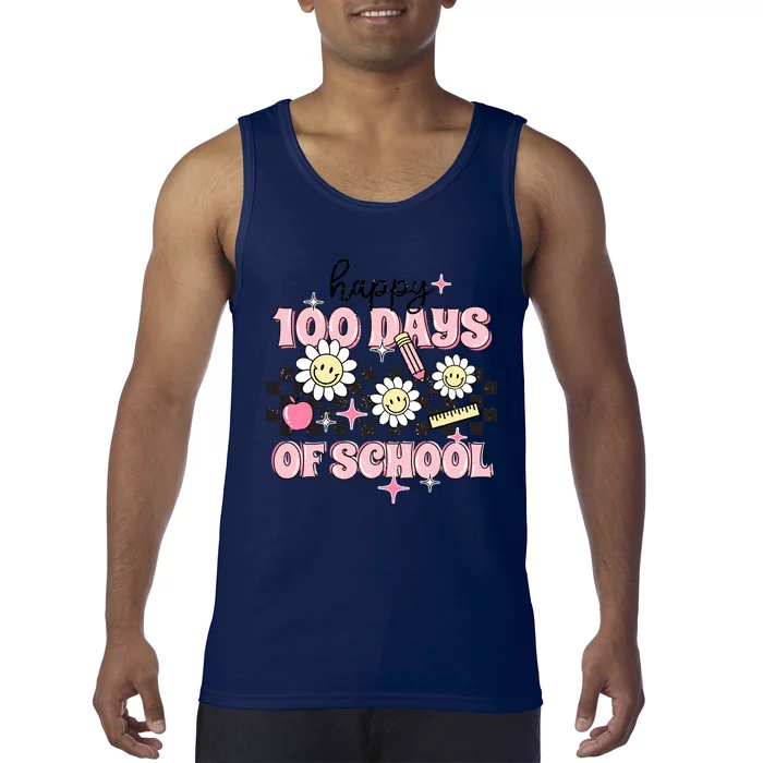 Happy 100 Days Of School Teacher Gift Tank Top