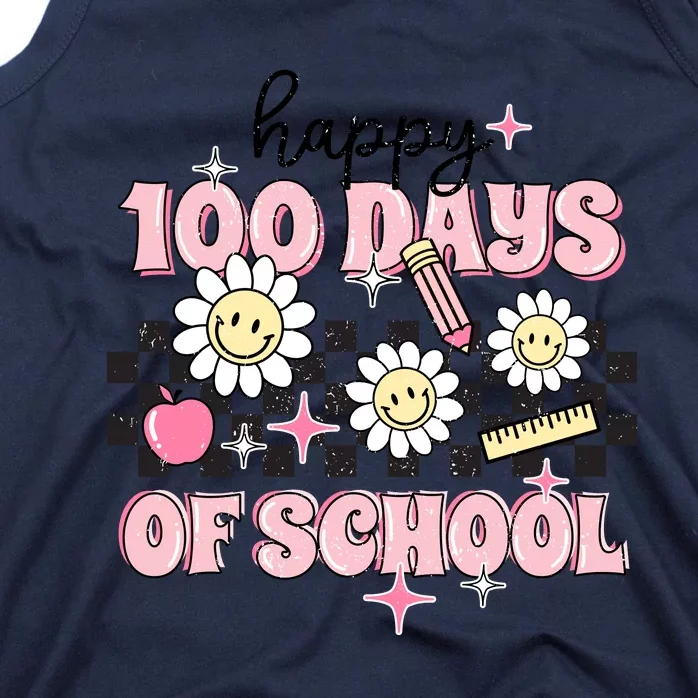 Happy 100 Days Of School Teacher Gift Tank Top