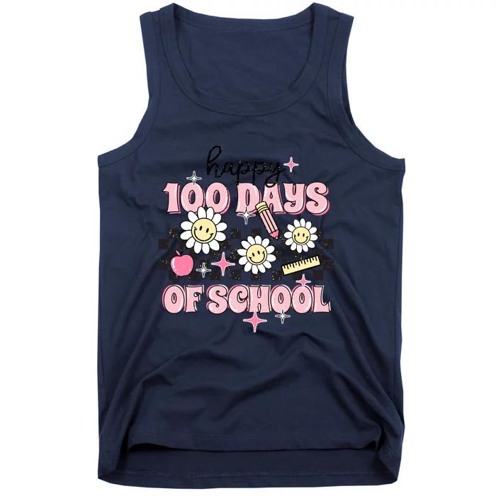 Happy 100 Days Of School Teacher Gift Tank Top